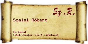 Szalai Róbert névjegykártya
