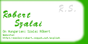 robert szalai business card